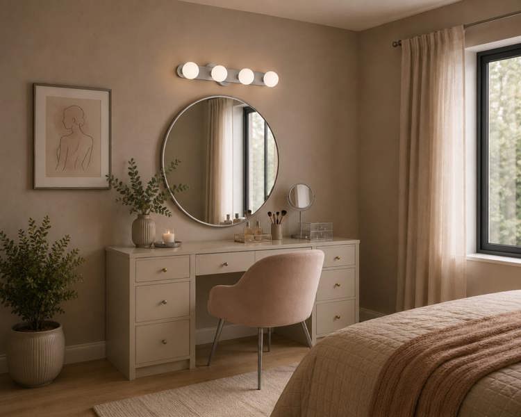 COSYLYTE Bowen Bathroom 4 Light Glass Ceiling Flush Light