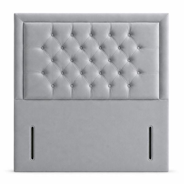 Great British Beds Princess Headboard - Silver Plush