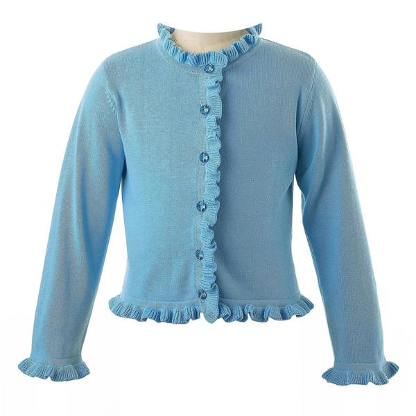 Rachel Riley Blue Frill Cardigan