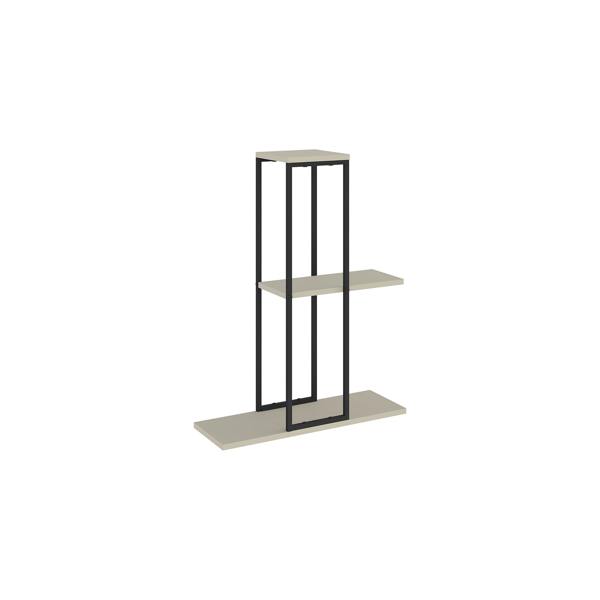 Decortie Vetra Modern 3-Tier Plant Stand 46cm Indoor Planter Holder with Metal Frame Corner Design