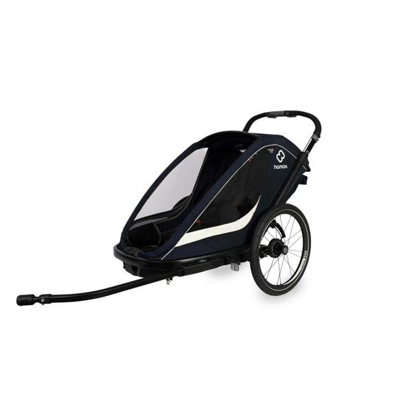 Hamax Breeze Twin Child Bike Trailer - Navy/Cream
