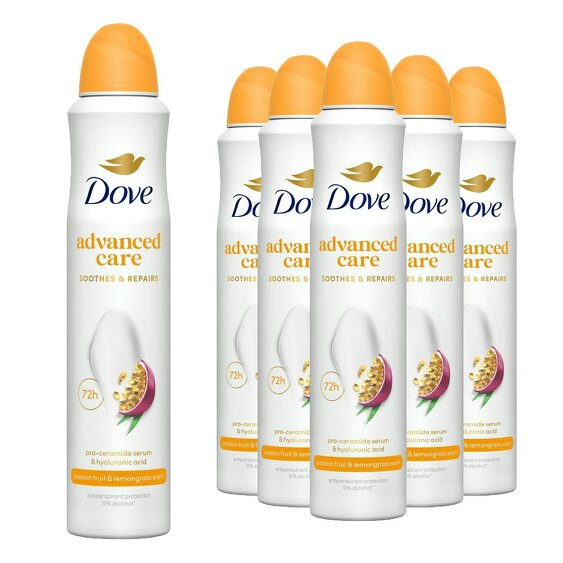 Dove Anti-perspirant Deodorant Go Fresh Passion Fruit & Lemongrass 6x200ml