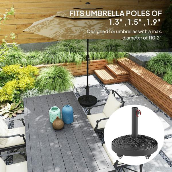 Center Pole Umbrella Base