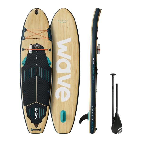 Wave The Woody 3.0 SUP Inflatable Paddleboard - 10'9ft
