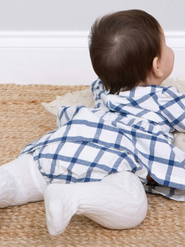 Kite Baby Organic Check Dress And Pants