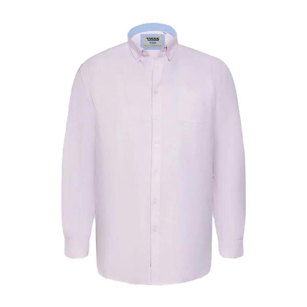 Duke Mens D555 Richard Oxford Kingsize Tall Long-Sleeved Shirt - Pink - 