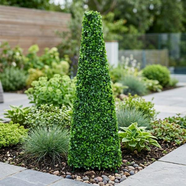 Garden Greatness Artificial Topiary Boxwood Obelisk