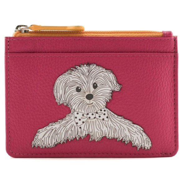 Mala Leather Coco Puppy Dog Card and Coin Leather Purse