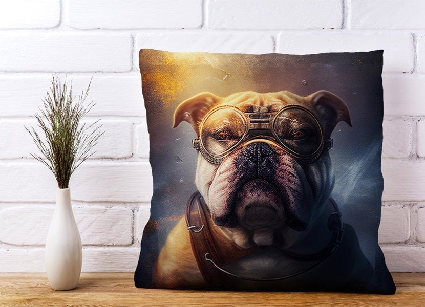 Warren Reed Bulldog Splashart Golden Cushions