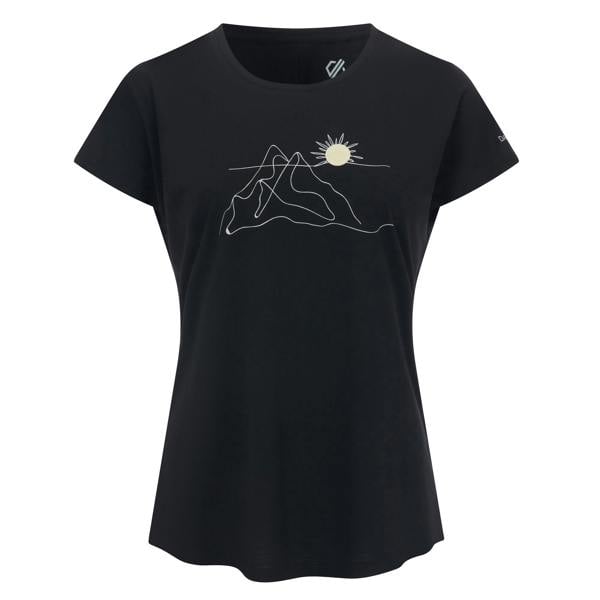 Dare 2B Womens/Ladies Serenity Linear Mountain T-Shirt - Black