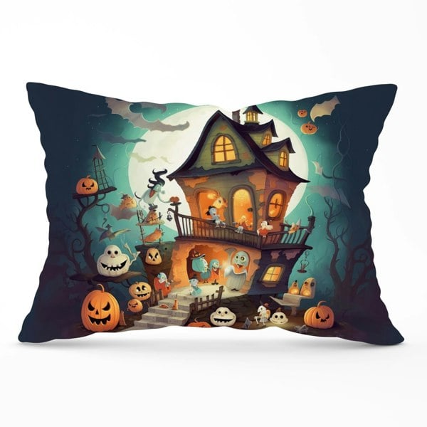 Warren Reed Illustrations A Whimsical Haunted House Cushions