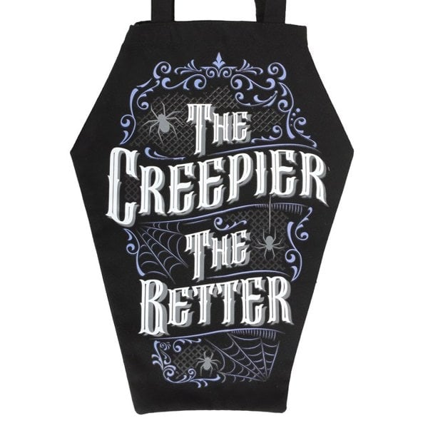 Serano The Creepier the Better Coffin Shaped Tote Bag
