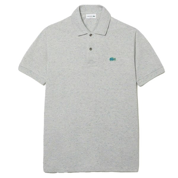 Lacoste Unisex Speckle Cotton Classic Polo Shirt - Grey