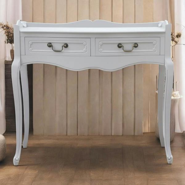 90CM WOODEN GREY CONSOLE TABLE