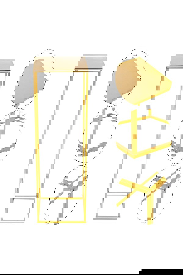 Living and Home Metal Rectangular Flower Stand