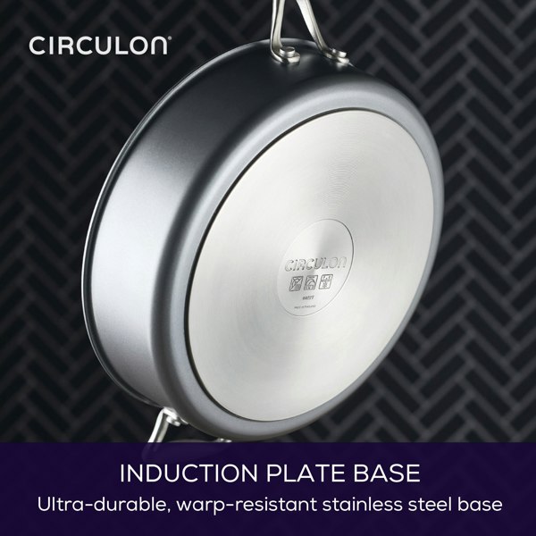 Circulon Extreme Non-Stick Sauté Pan & Lid with Helper Handle - 4.7L
