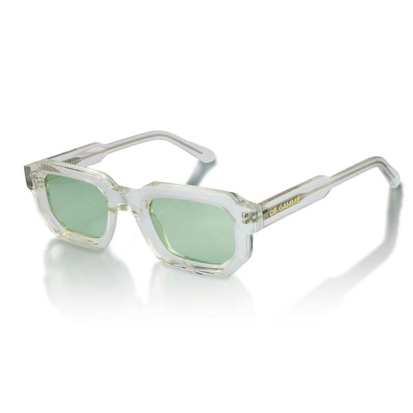 De-Gamme Bold Geometric Rectangle Polarized Sunglasses - Malta