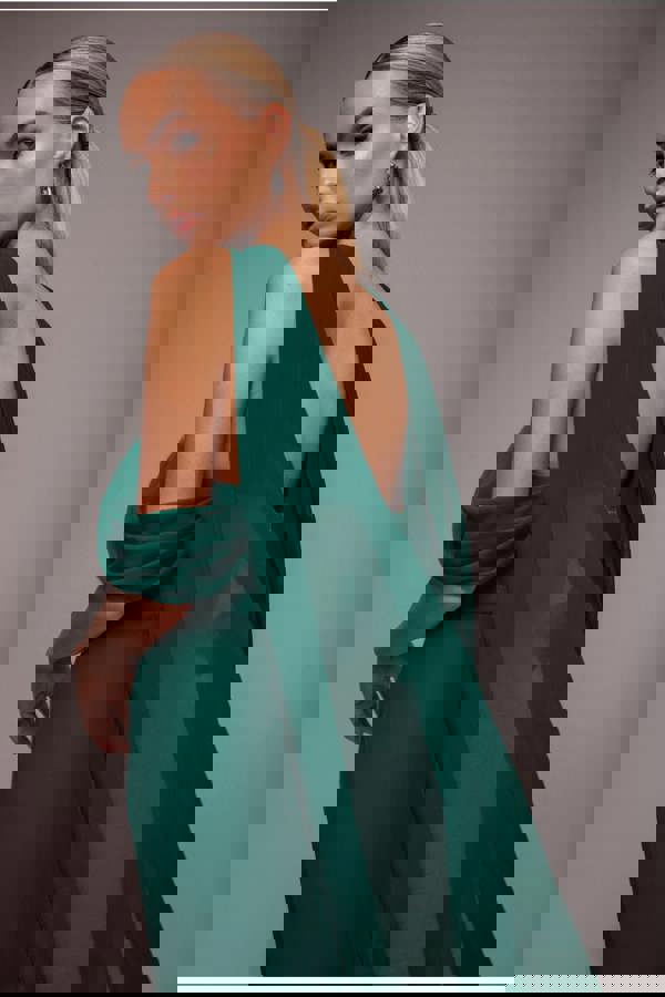 Chiffon Scarf - Emerald Green AC15