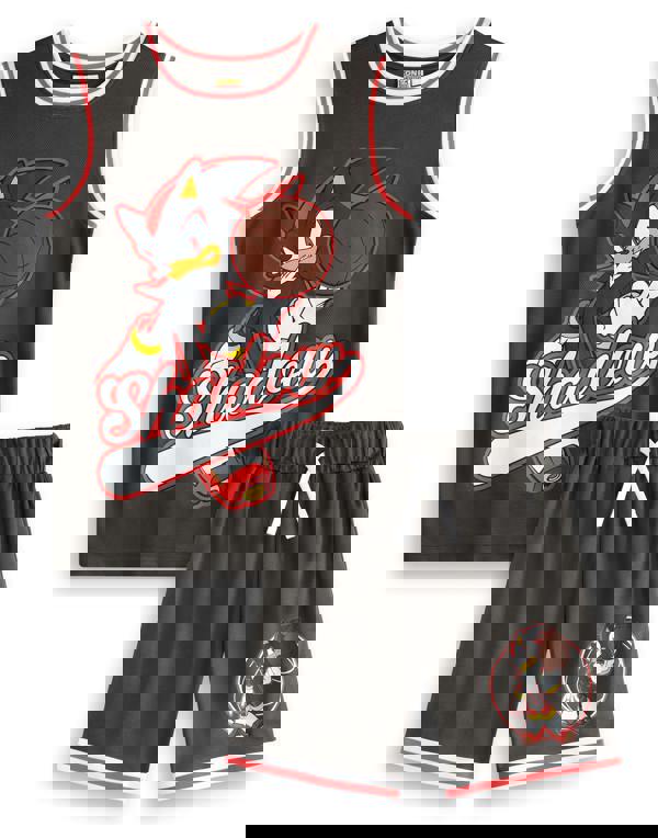 Sonic the Hedgehog Boys Black Shadow 2 Piece Basketball Set