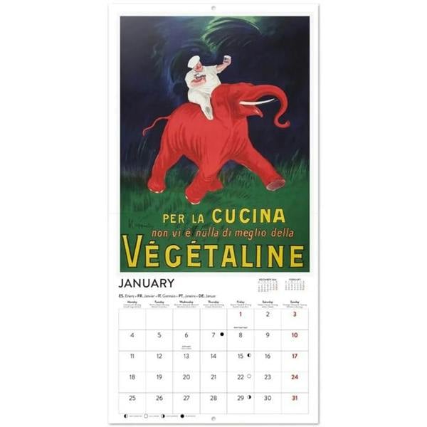 Vintage Advertising Calendar 2027, Wall Calendars, Month To View, Lifestyle, Gift