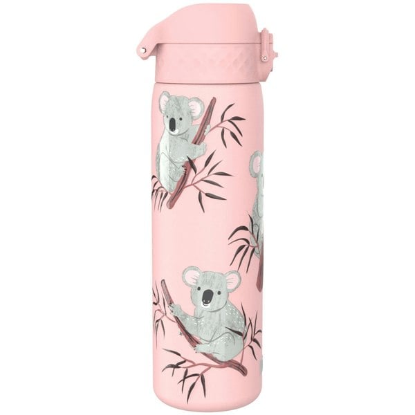 ION8 Leak Proof Slim Water Bottle, Stainless Steel, Koalas, 600ml (20oz)