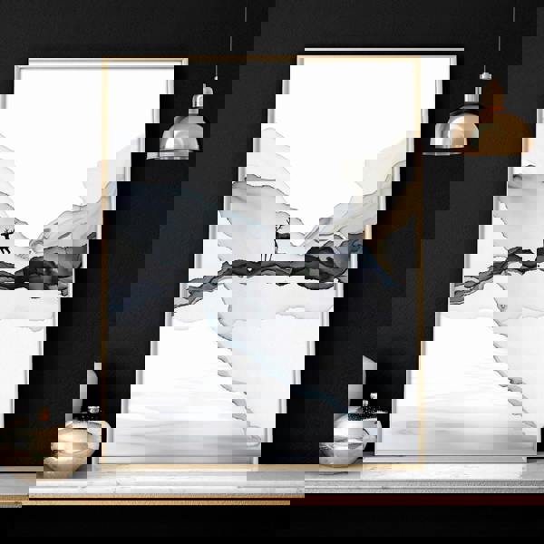 Framed print set of 3 | Landscape wall art for Living room