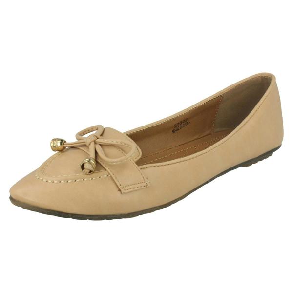 Spot On Ladies Spot On Smart Ballet Flat