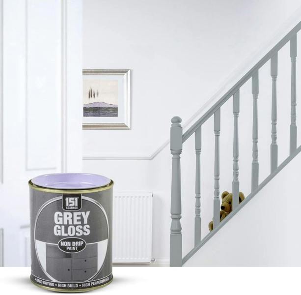151 5X Grey Gloss Non-Drip Paint 300ml