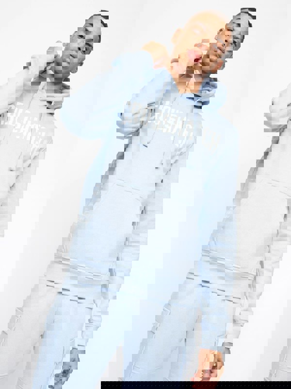 Crosshatch Holdouts Hoodie Light Blue