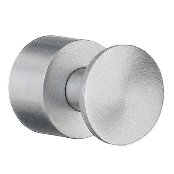 Single brushed chrome towel hook