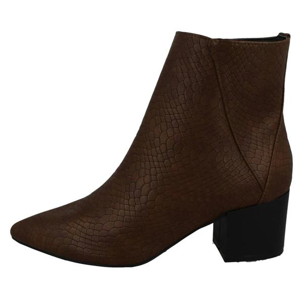 Spot On Ladies Spot On Block Heel Ankle Boot F51139
