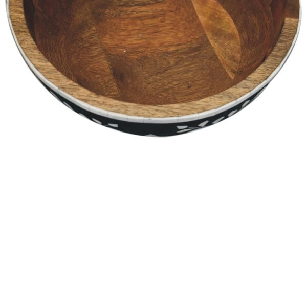 Artisan Furniture Floral Resin Inlay Bowl Set