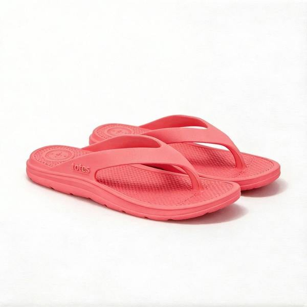 Totes Sol Bounce SOL BOUNCE 0350 Toe-Post Sandals   in  Pink