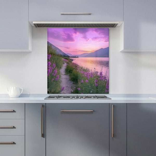 Warren Reed - Designer Twilight Path by the Lake Kitchen Splashback