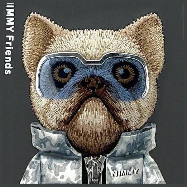 Nimmy Friends Cool & Cute 2.0 Dog Case for iPhone 16 Pro 6.3" Black - N-KM-iP16-Pro-01