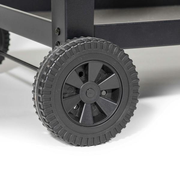 Dellonda DG263 Barbecue Trolley Action shot - wheel