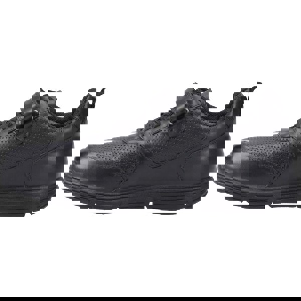 Hush Puppies Alfie Bungee Jnr Leather Boys's Black Shoes