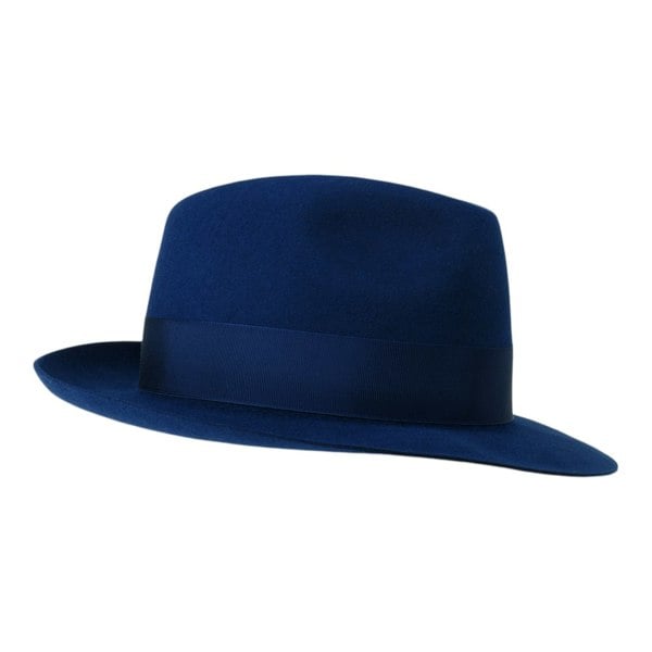 Gamble & Gunn 'Camden' Navy Blue Fur Felt Trilby