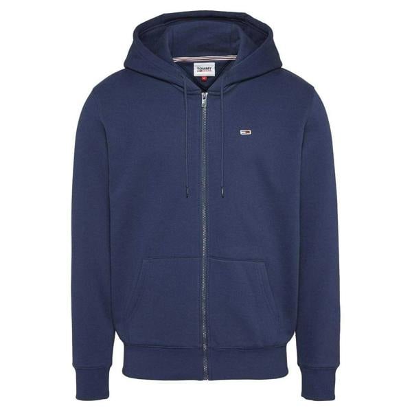 Tommy Jeans Mens Lightweight Full Zip Hoodie - Navy - 