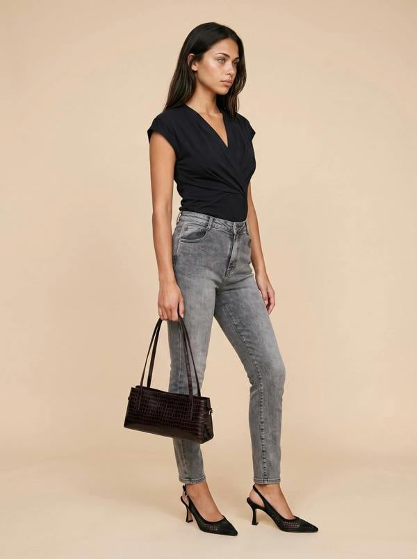 Urban Bliss Soft Grey Mom Jean
