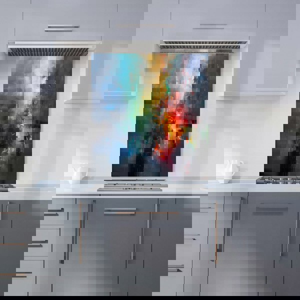 Warren Reed - Designer Colourful Chaos: Urban Dreamscape Kitchen Splashback