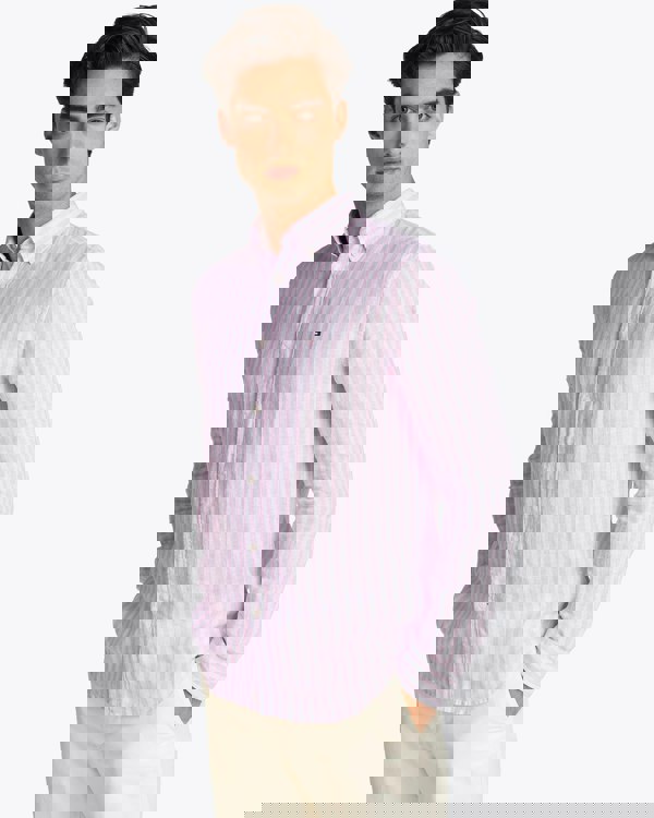 Tommy Hilfiger Tommy Hilfiger Lined Essential Long Sleeve Striped Mens Shirt