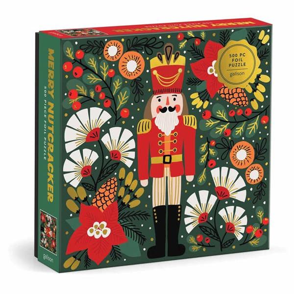Galison, Merry Nutcracker Jigsaw, Jigsaws & Puzzles, Family, Gift