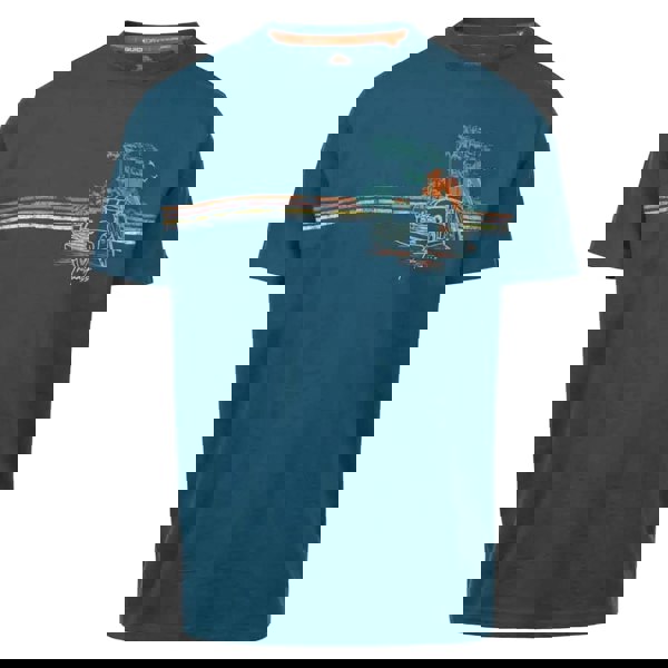 Trespass Mens Zama Countryside T-Shirt - Bondi Blue