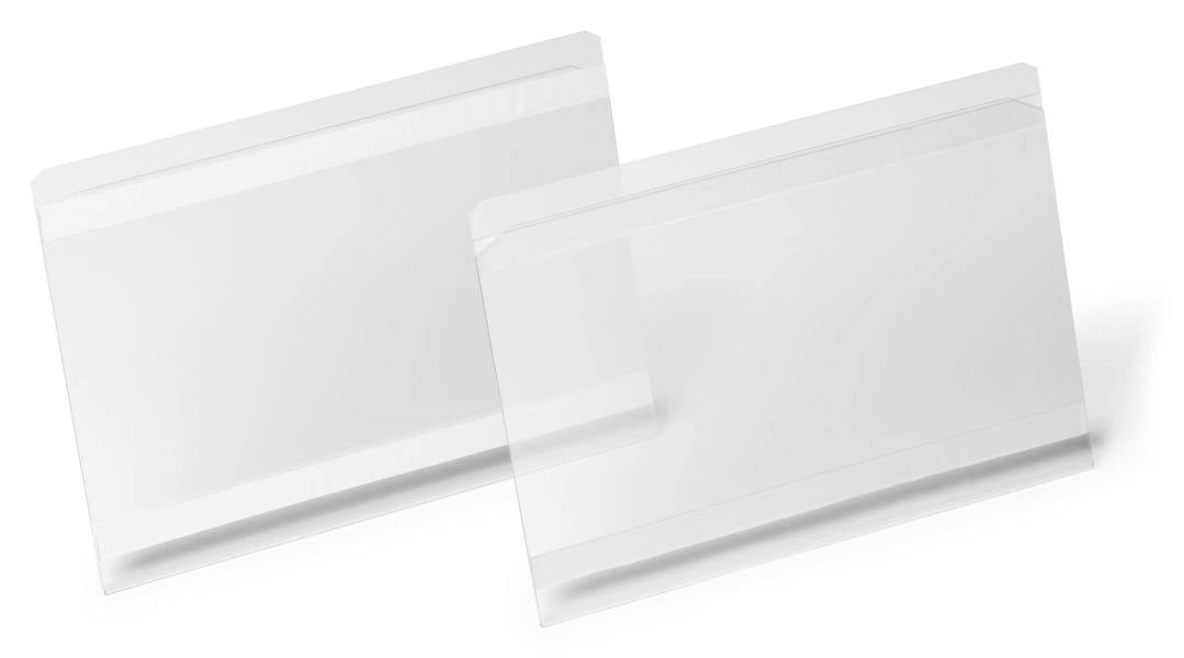 Durable Self Adhesive Ticket Label Holder Document Pocket | 10 Pack | A5