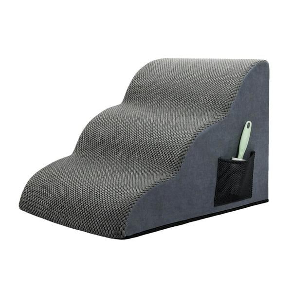 Skylos 3-Step Pet Stair Dog Ramp for Sofa Bed High Density Foam Non-Slip Ladder