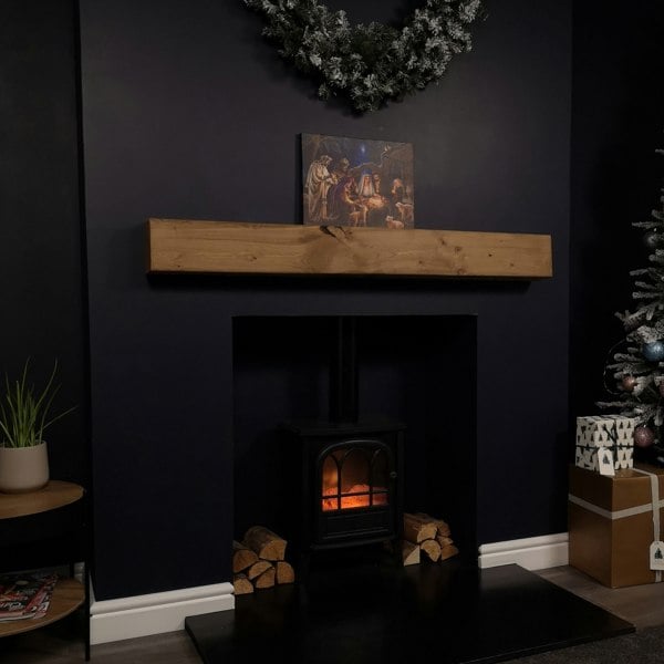 Samuel Alexander 40cm x 30cm Premier Nativity Scene Fibre Optic Christmas Wall Canvas Picture