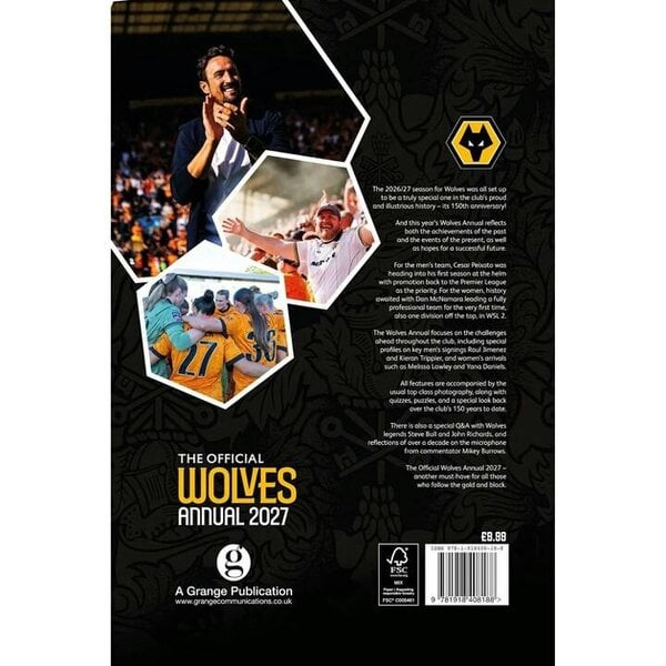 Grange Communications Ltd Wolverhampton Wanderers FC Annual 2027, Annuals, Sports, Gift