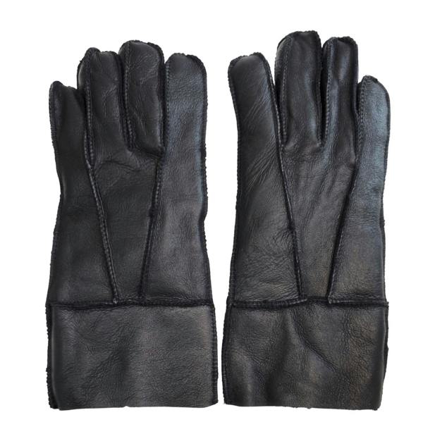 Infinity Leather Unisex Sheepskin Leather Gloves with Roll Up/Down Cuff