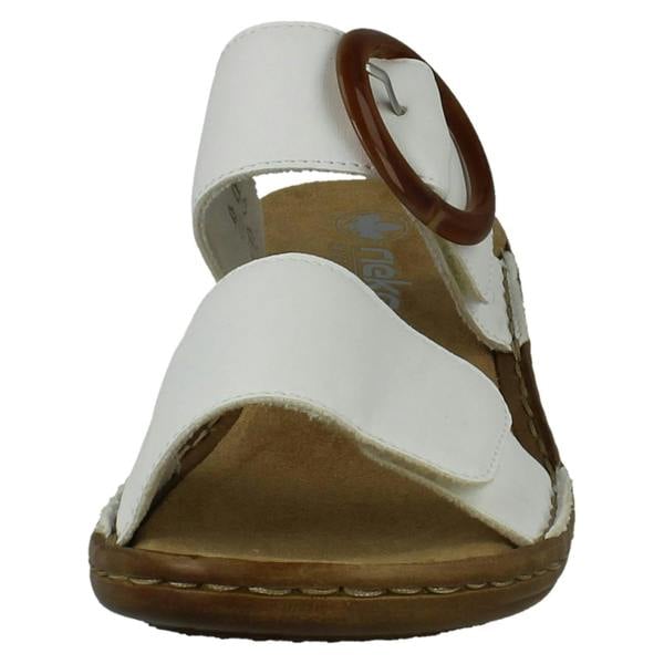 Rieker Ladies Rieker Slip On Adjustable Strap Summer Mules 60894